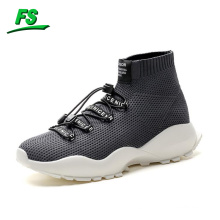 Fashion New Designs Flyknit Mesh Running shoes Men socks Sport Shoe